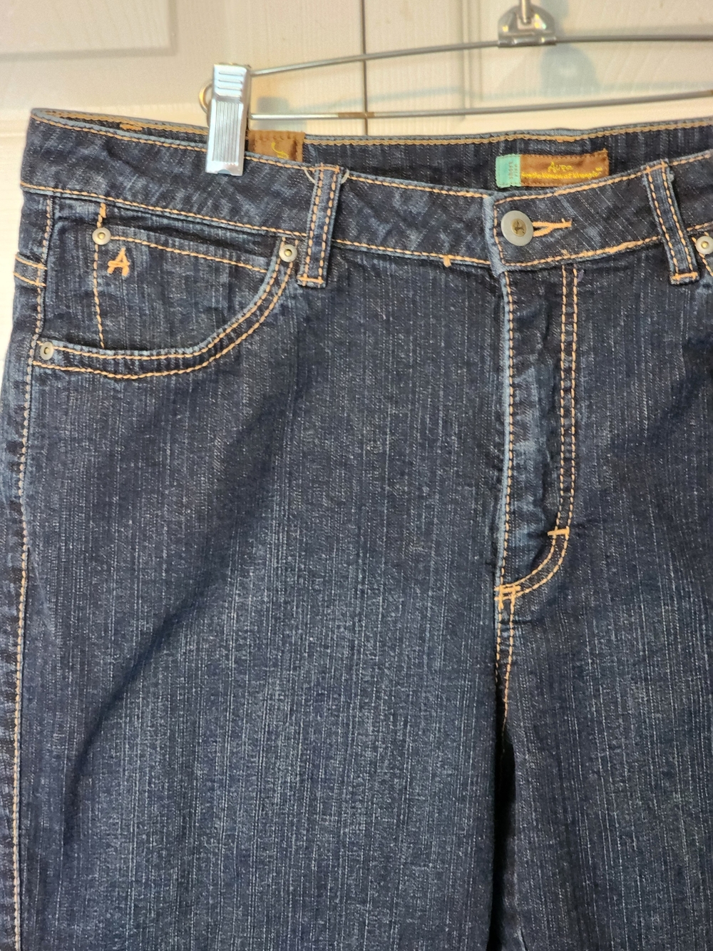 Wrangler Women’s Dark Blue Cropped Denim Jeans Size 14P Petite - Picture 6 of 14